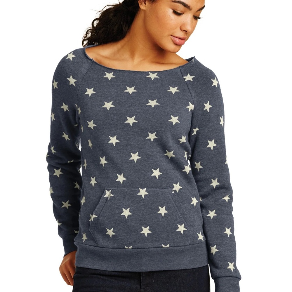 Alternative Apparel Women's Star Pattern Sweashirt